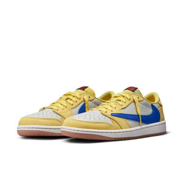 Кроссовки 1 ретро низкие og sp x travis scott Air Jordan, желтый — фото 2