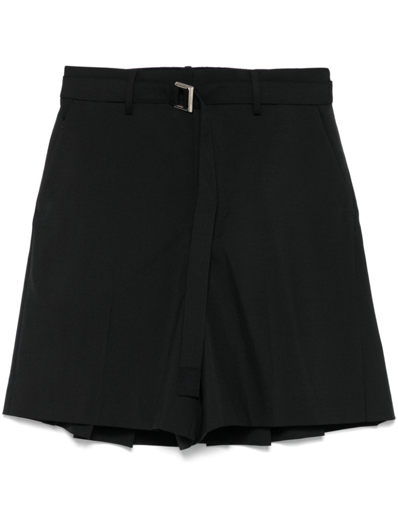 

Плиссированные шорты sacai, черный