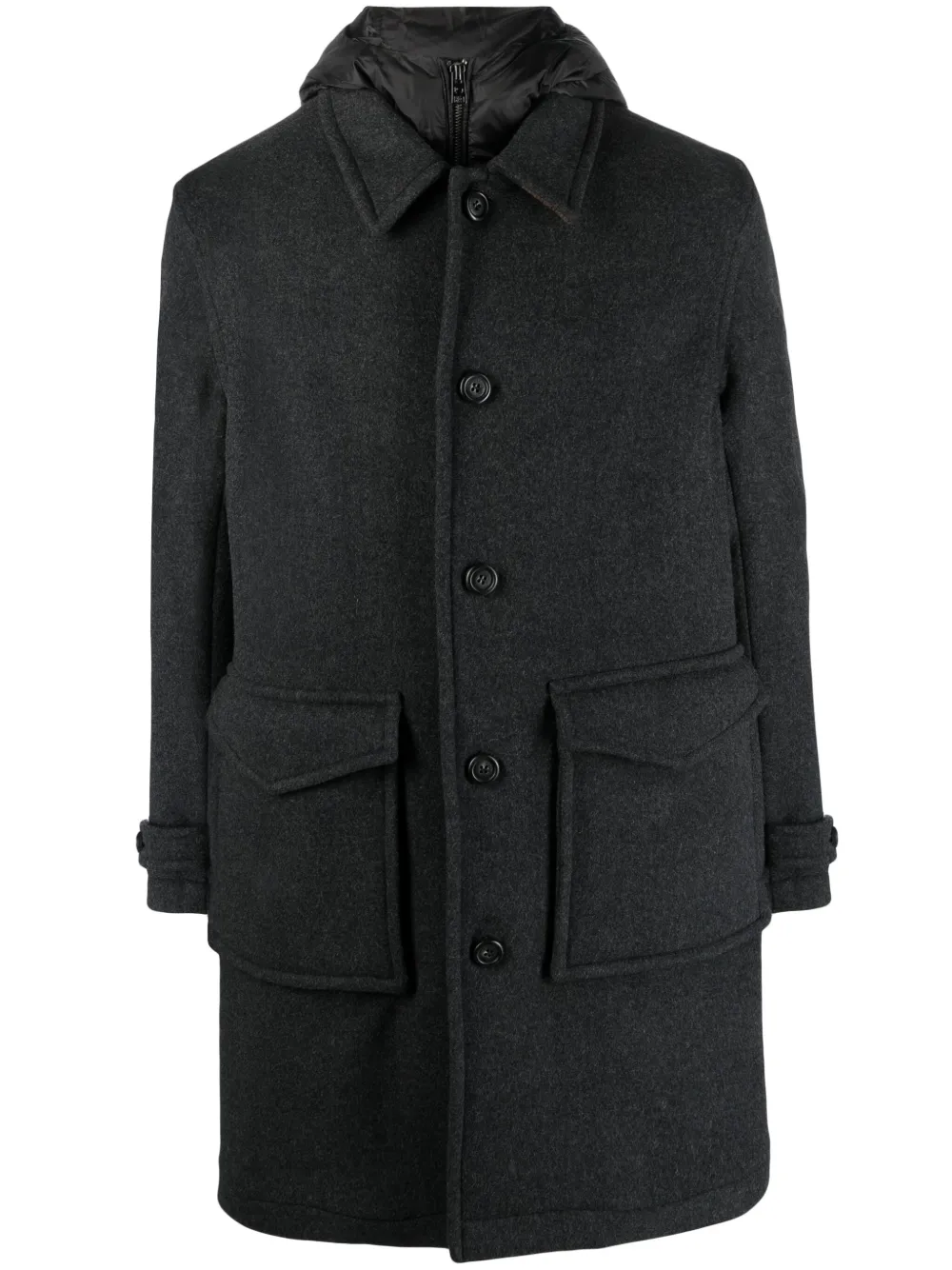 

Пальто из смесовой шерсти WOOLRICH, серый