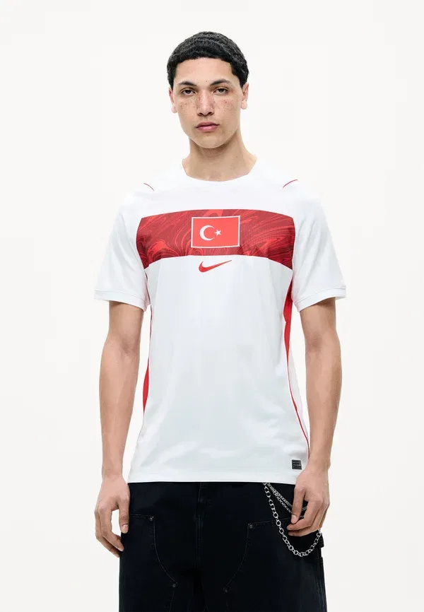 Футболка мужская сборной Турции Nike Performance, белый/спорт-красный