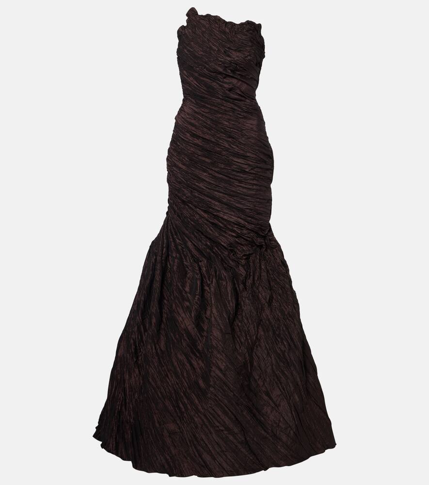 

Асимметричное корсетное платье Marmar Halim, Chocolate