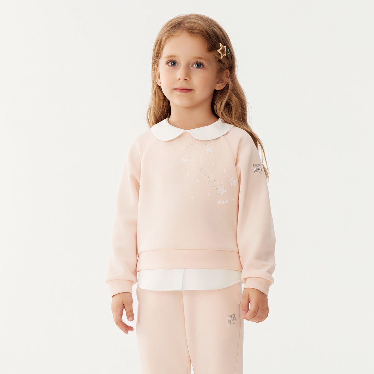 Толстовка для детей 3-7 лет FILA KIDS, светло-оранжевый — фото 2
