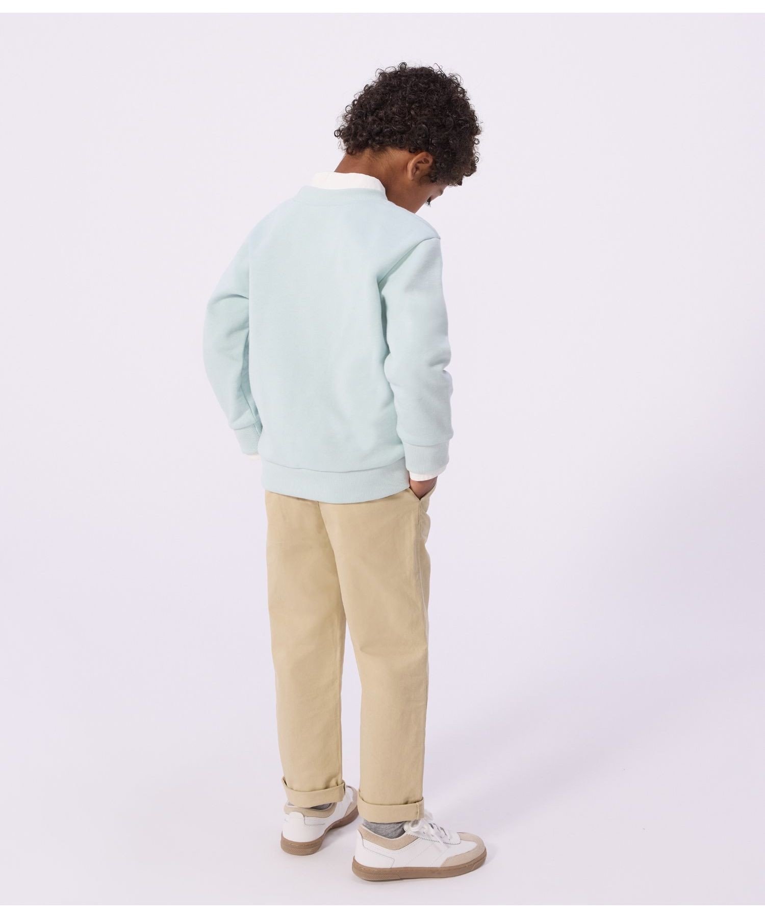 Брюки из саржи PETIT BATEAU, Beige — фото 2