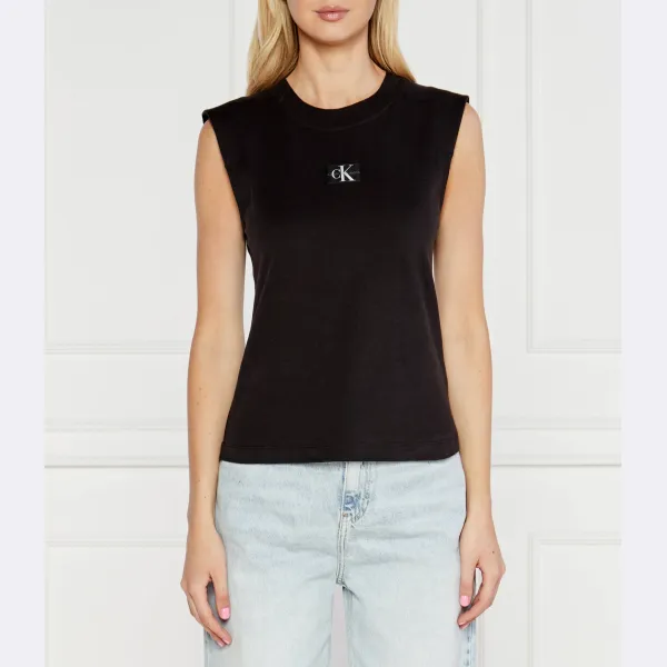

Блузка свободного кроя обычного кроя Calvin Klein, черный