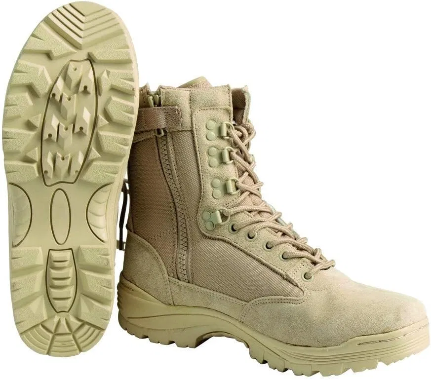 Тактические ботинки Normani Outdoor Sports, боевой дизайн, натуральная коровья кожа и нейлон 1200D Mil-Tec, 2-Khaki