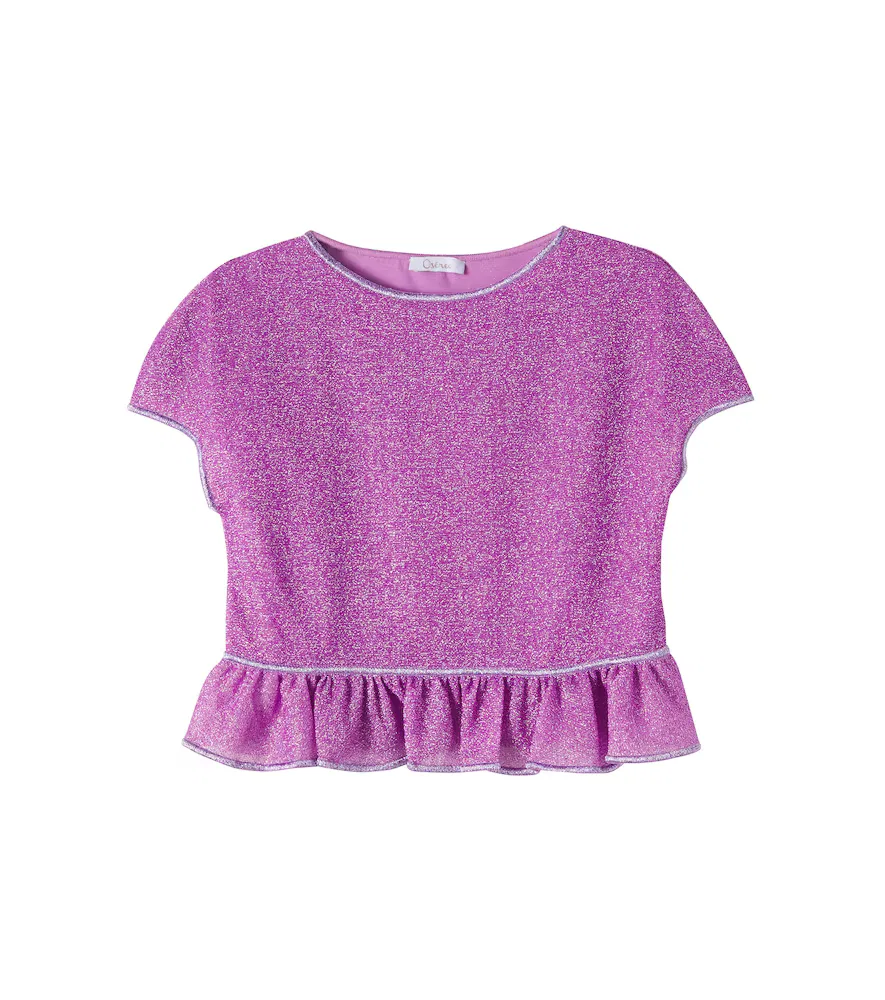 Футболка Lumière с оборками Oséree Kids, фиолетовый