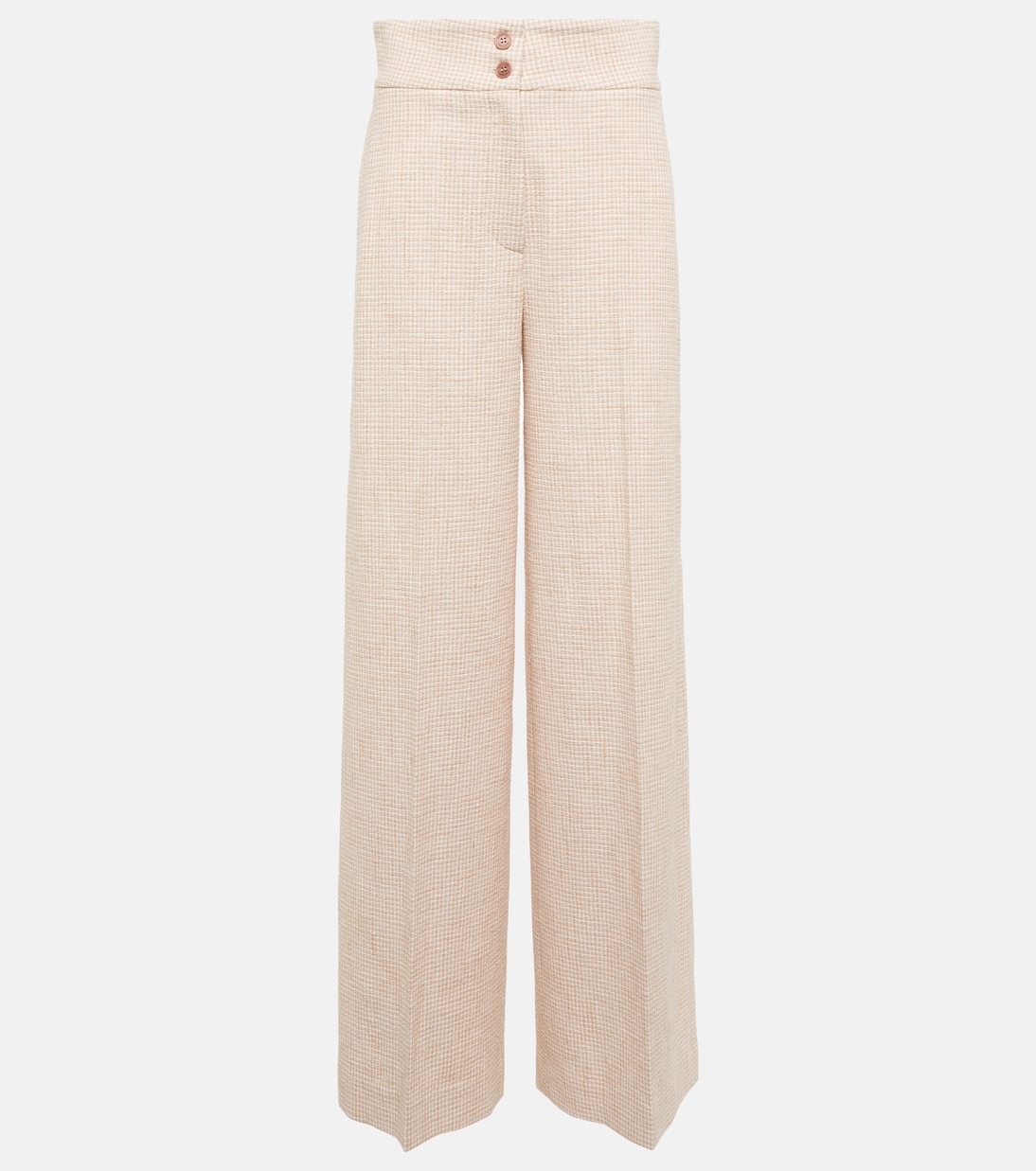 

Широкие брюки Rudy из хлопковой смеси Altuzarra, Beige Ivory Gingham