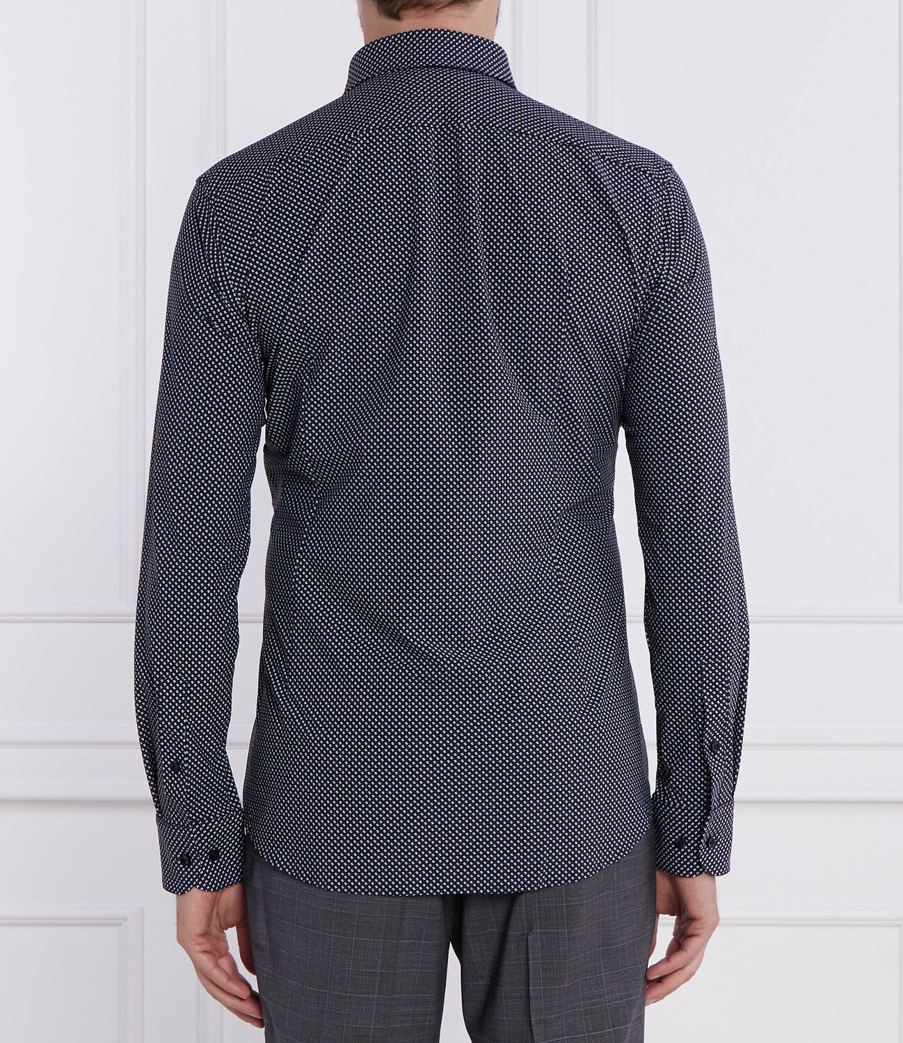 Рубашка BOSS BLACK P-HANK-s-kent-C1-222 Slim Fit, темно-синий — фото 4