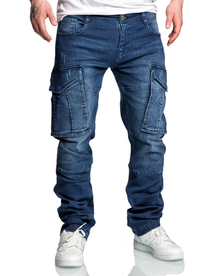 

Брюки-Карго Amaci&Sons, темно-синий