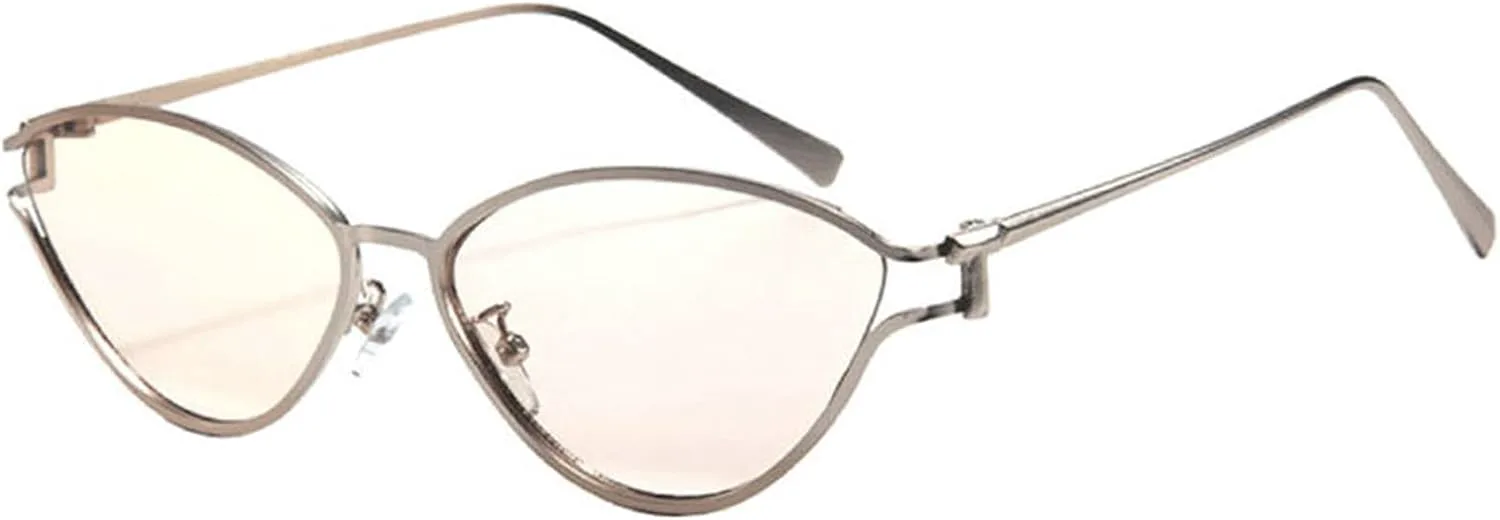 

Солнцезащитные очки COTIA Fashion Cat Eye для женщин и мужчин, винтажная овальная металлическая оправа, уникальный стиль, крутые солнцезащитные очки, Champagne