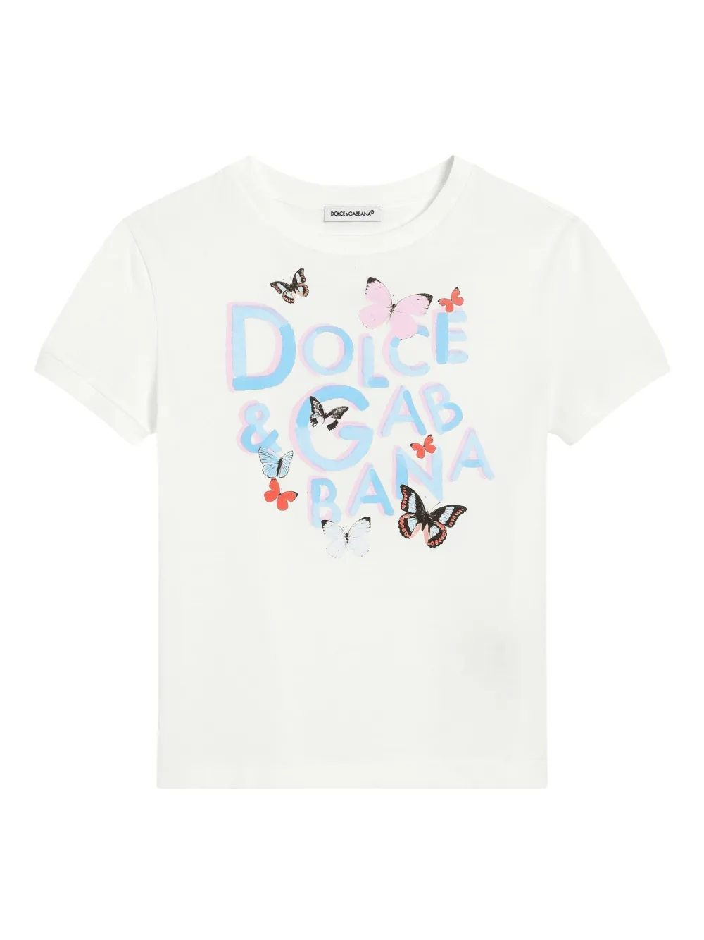 

Футболка с логотипом Dolce & Gabbana Kids, белый