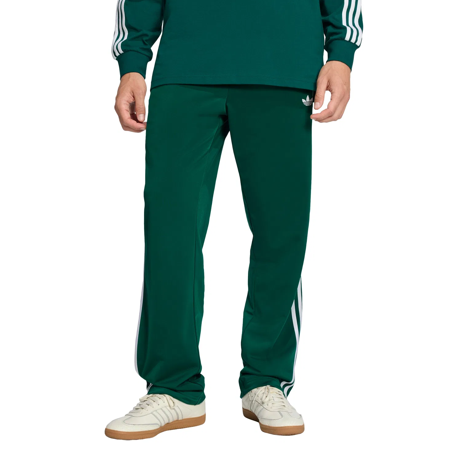 Мужские спортивные брюки Adidas Firebird Track, тёмно-зелёные — фото 4