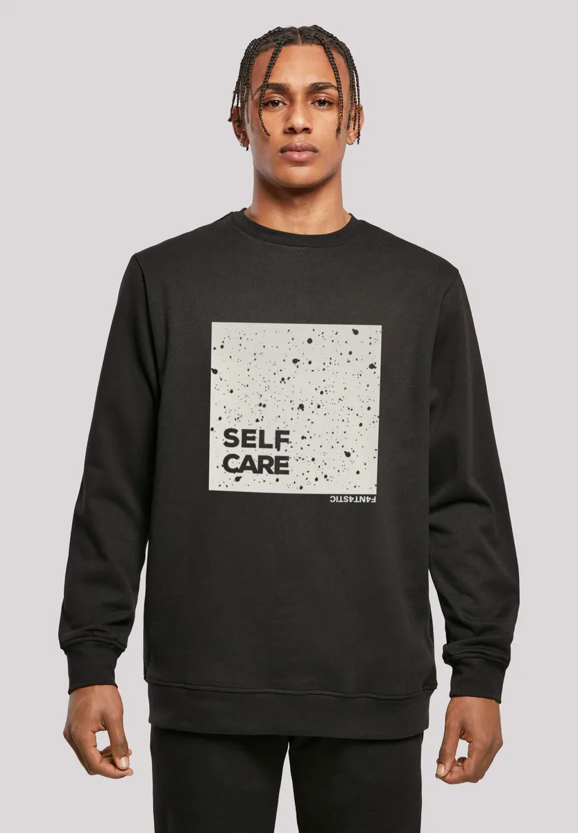 

Толстовка F4NT4STIC "SELF CARE CREWNECK", принт, черный