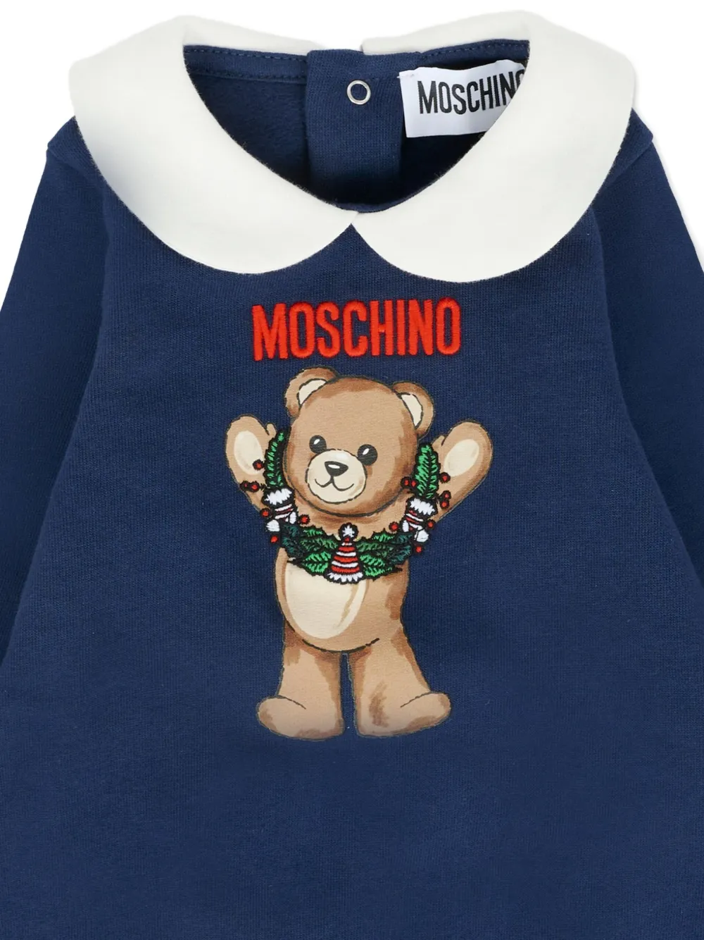 Пижама с принтом Moschino Kids, синий — фото 3