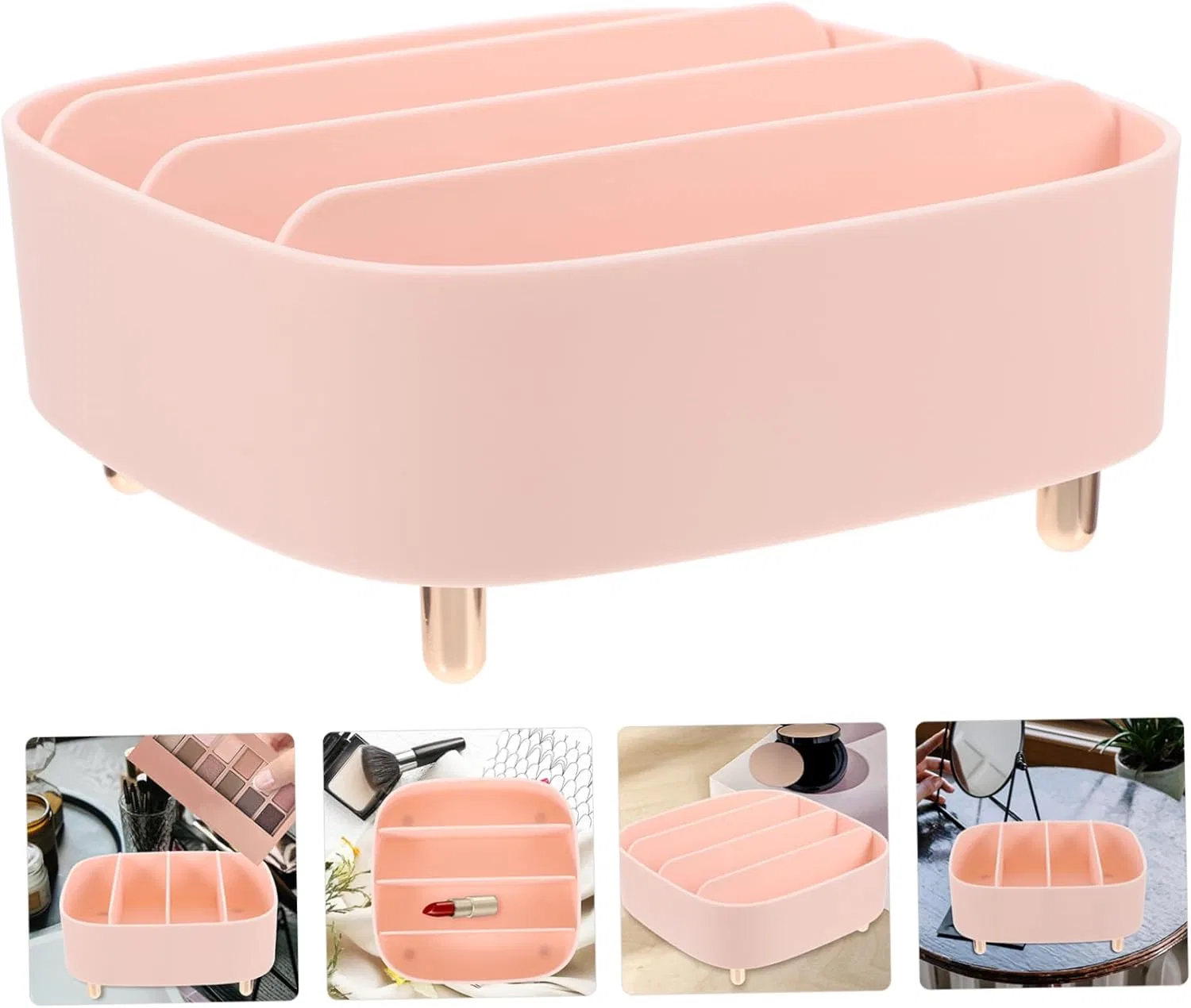 Органайзер для косметики CANIGHT для теней и палеток, розовый, 20.6x20x8.6 см — фото 2