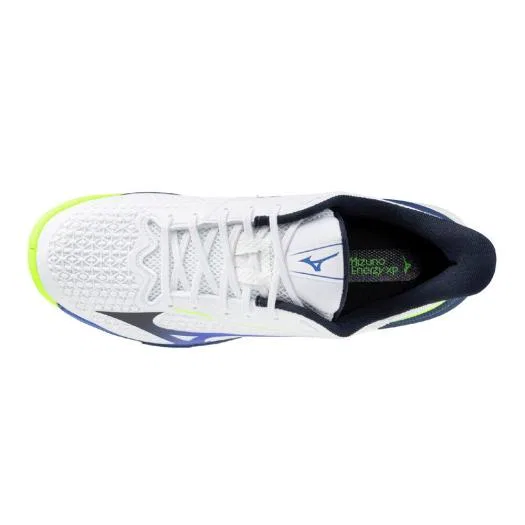 Унисекс кроссовки для тенниса «Wave Exceed Tour 7 AC» от Mizuno, White X Blue X Yellow — фото 4