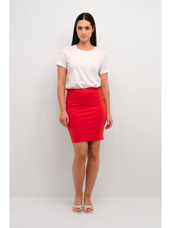 

Kaffe Юбка Penny приталенного кроя, ярко-красного цвета