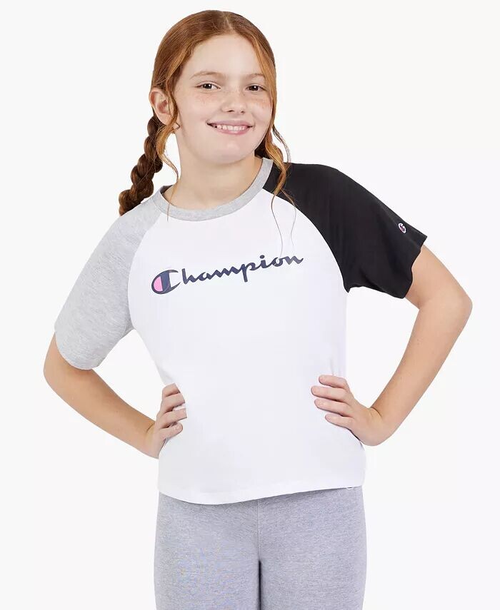 

Футболка с круглым вырезом Big Girls Colorblock Meet Greet Champion, мультиколор