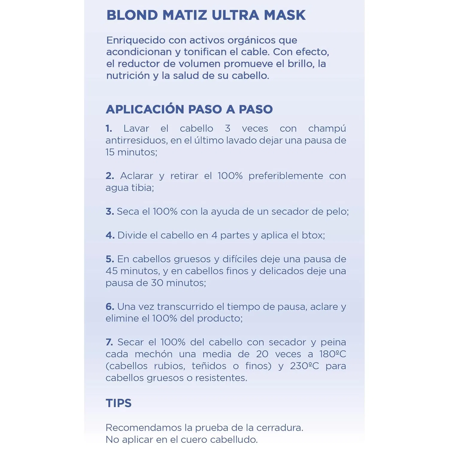 Маска для волос «BTX Blond Matiz Ultra» от Let Me Be Let Me Be — фото 4