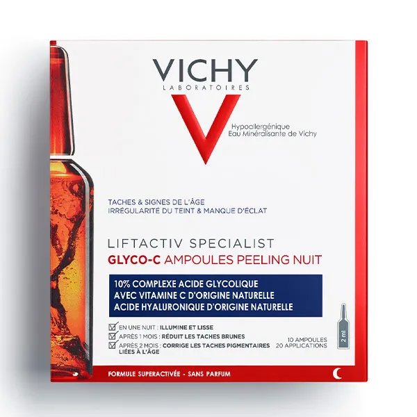 

Ночной пилинг в ампулах Liftactiv Specialist Glyco-C Vichy, 10 UD