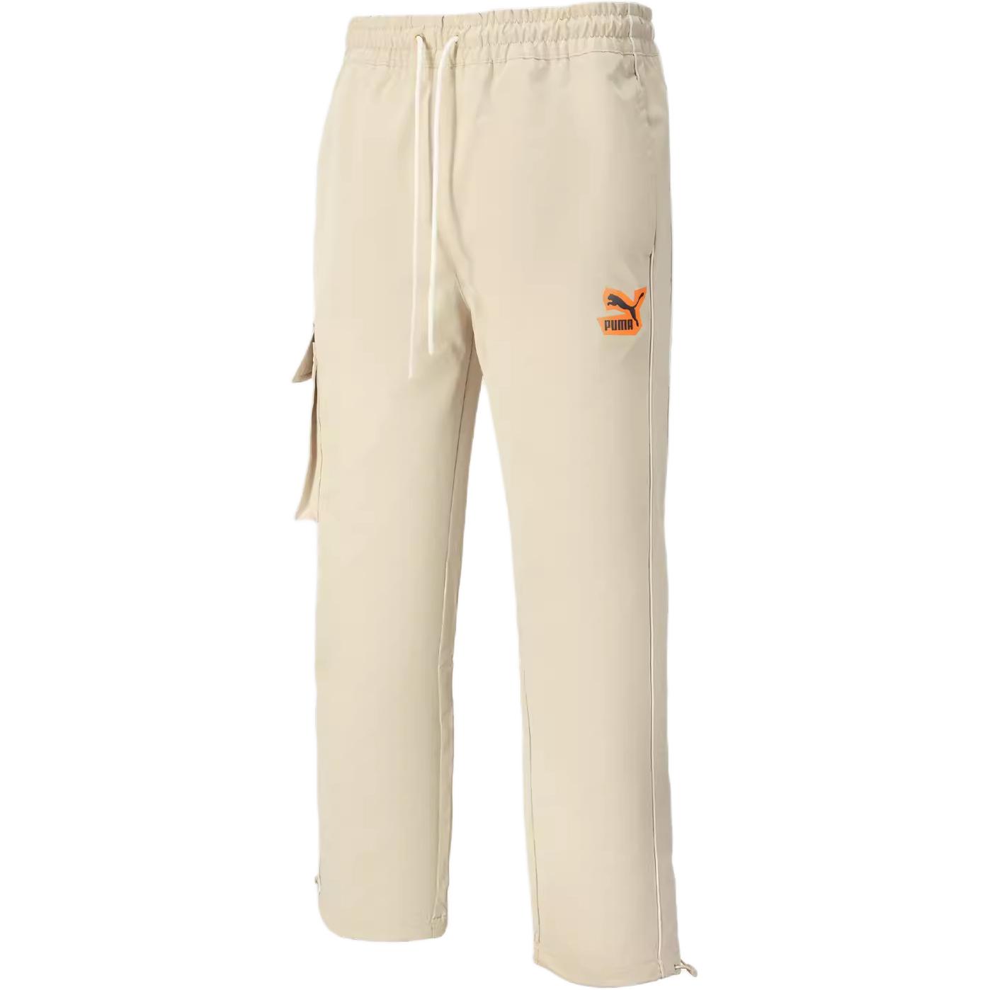 

Повседневные брюки Nu Tility мужские Oat PUMA, серовато-бежевый