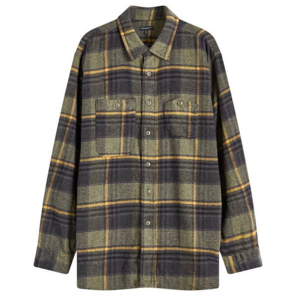 

Рабочая рубашка из фланели в клетку Engineered Garments, серый