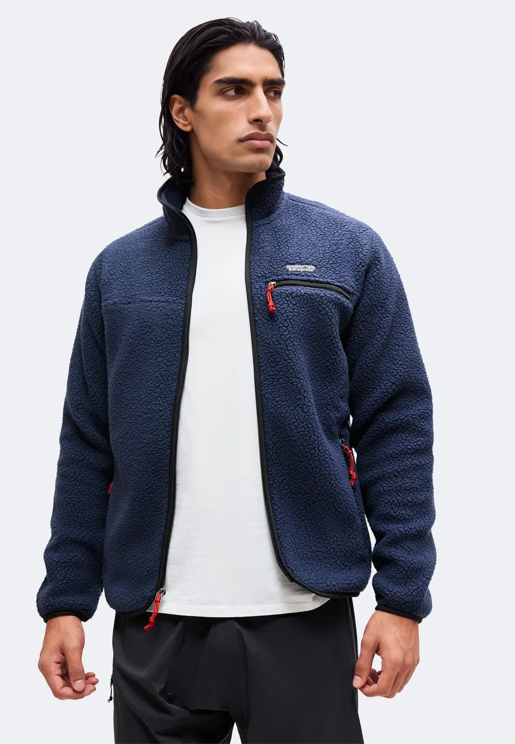 Ретро - флисовая куртка Patagonia, New Navy — фото 4