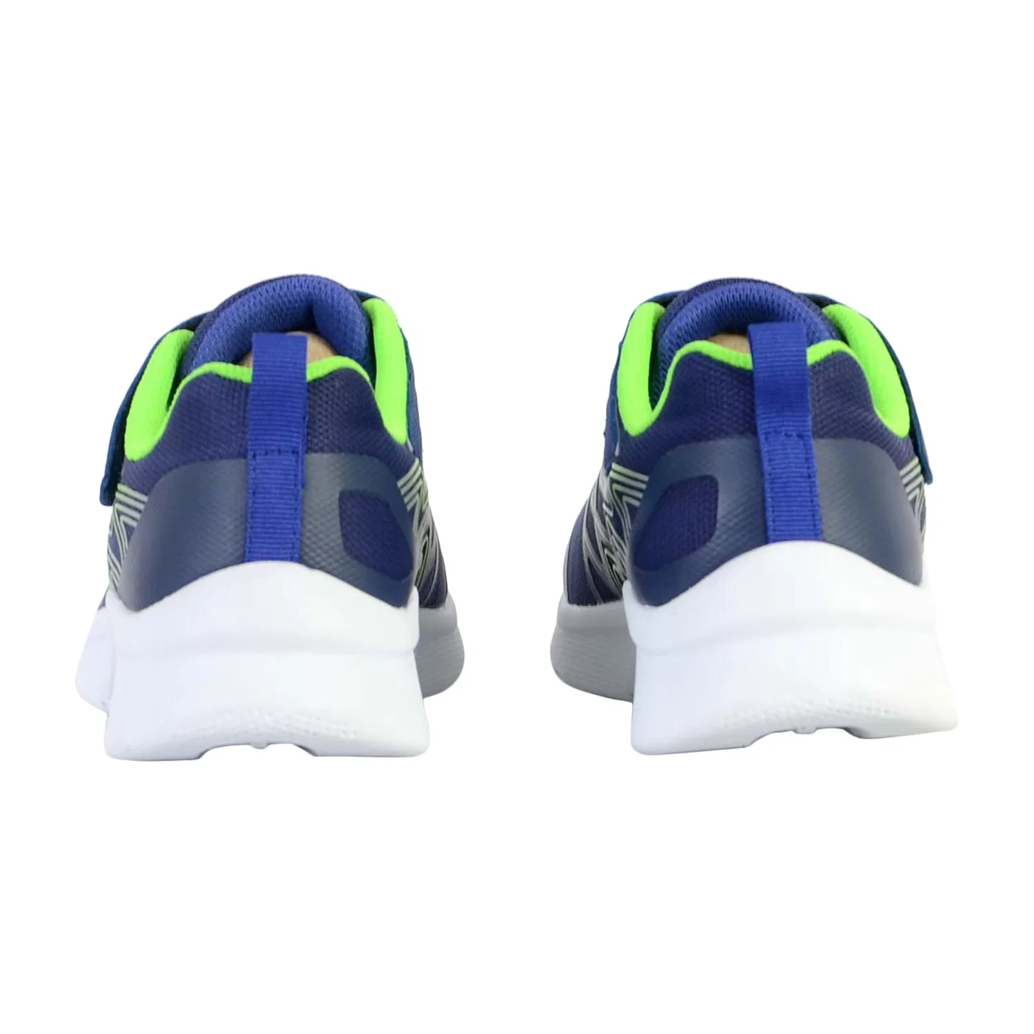 Детские кроссовки для мальчиков Microspec-Texlor Skechers, Dunkelblau Grun Fluoreszierendes Grun — фото 4
