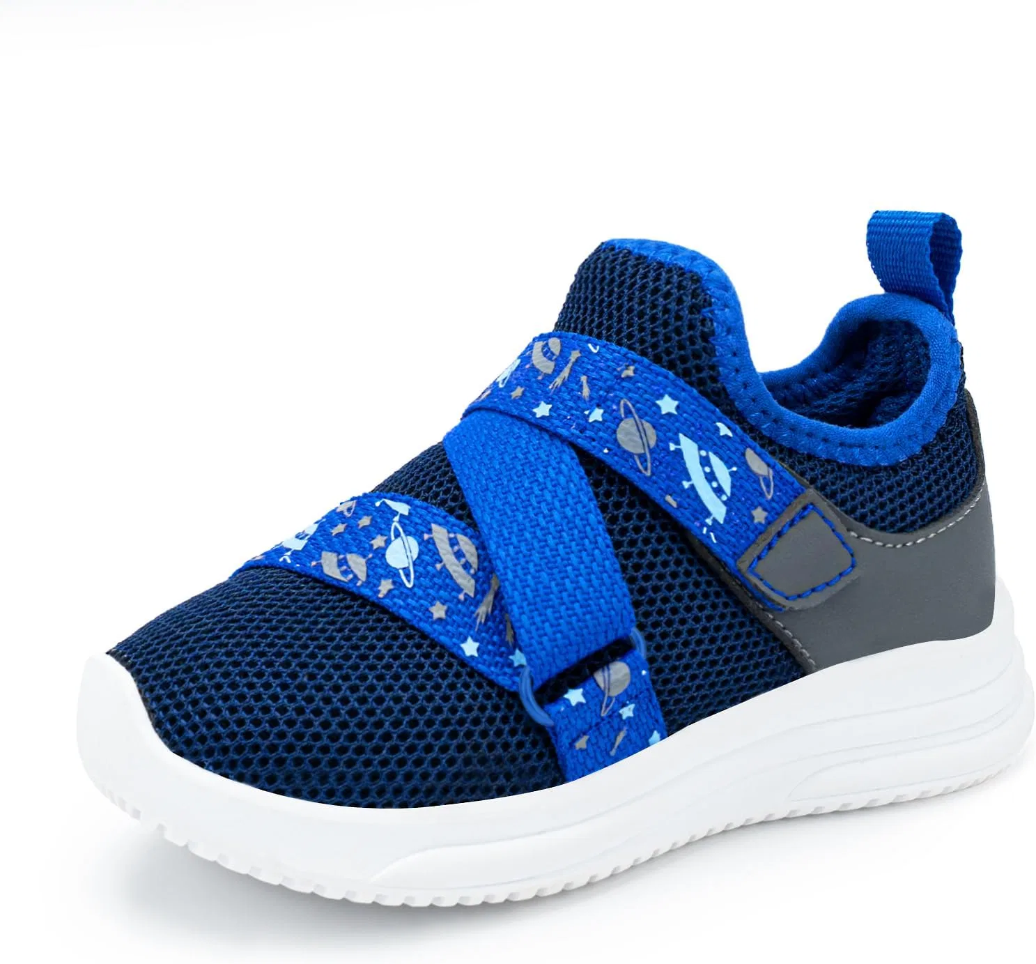 Детские кроссовки для мальчиков и девочек легкие дышащие SKYWHEEL, Navy Toddler Shoes