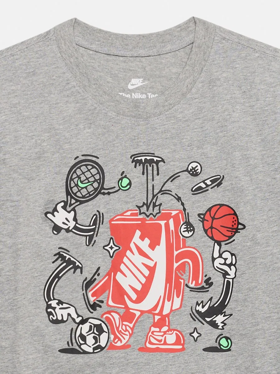 Футболка Nike Sportswear цвета "пятнистый серый" — фото 3