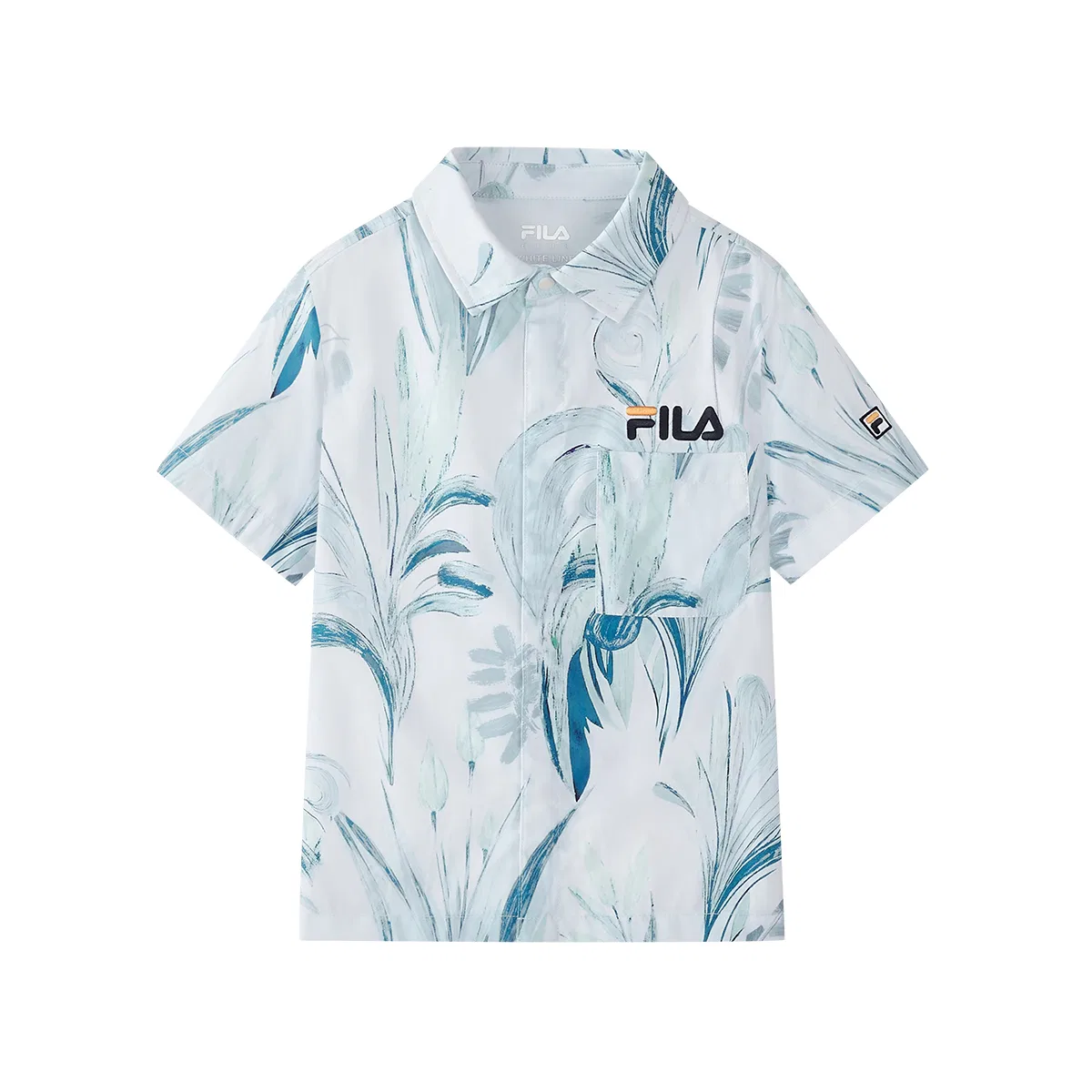 Детская рубашка с воротником, повседневная, FILA KIDS, All Over Print