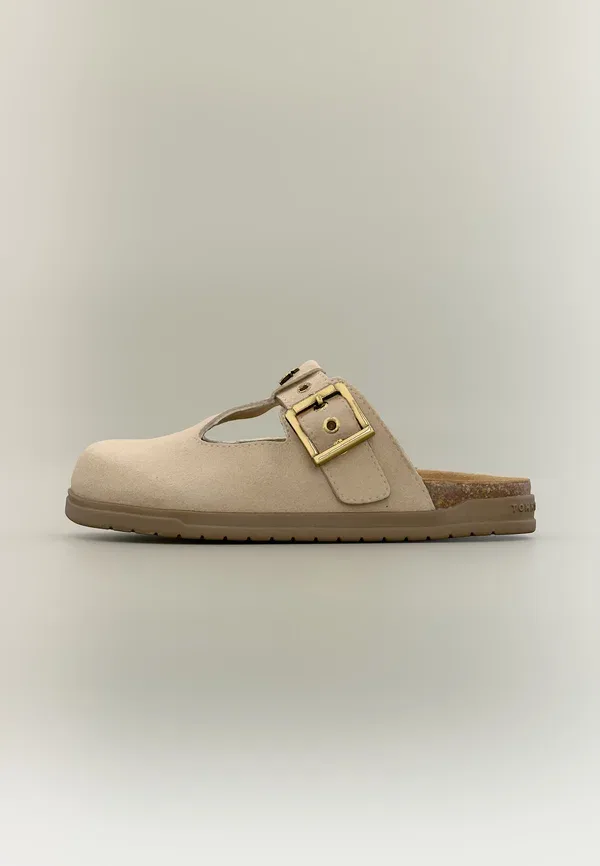 Тапочки с декоративными шипами Francis Tommy Hilfiger beige, бежевый