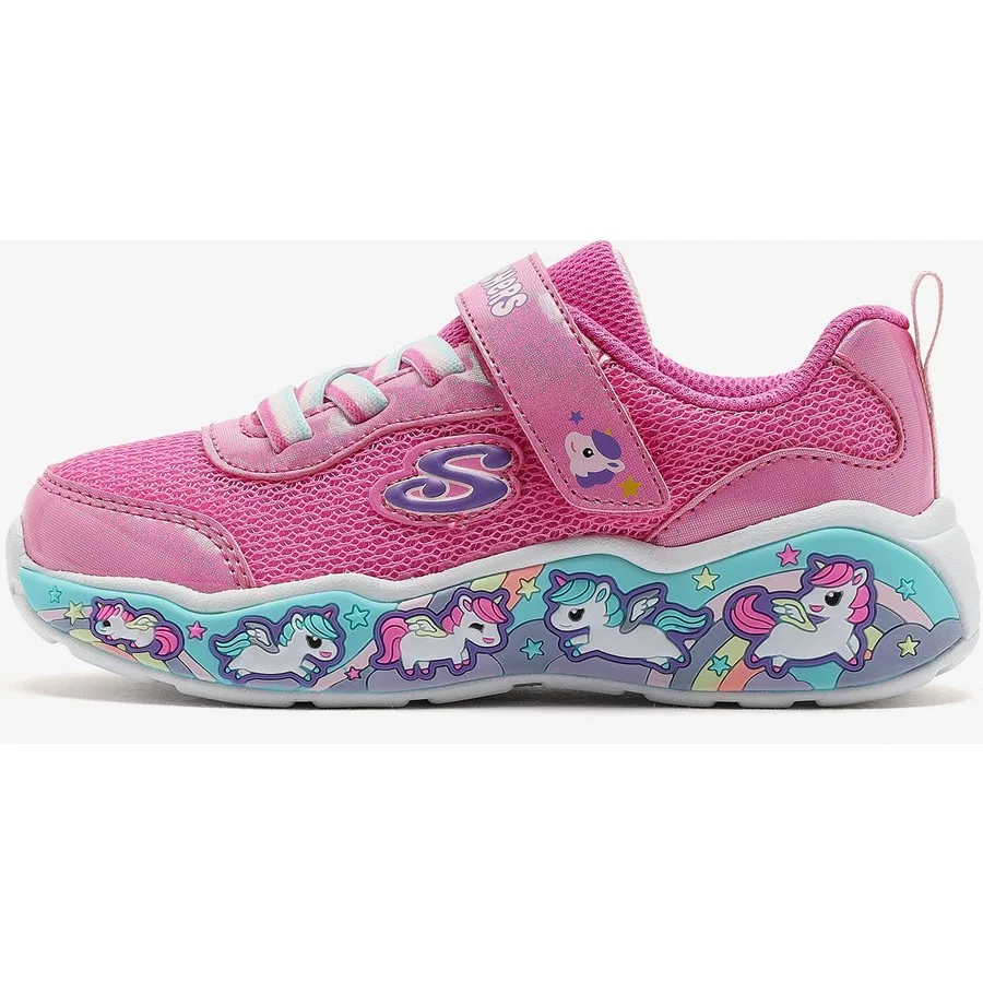 Кроссовки с принтом Fun Squad Skechers, Розовый