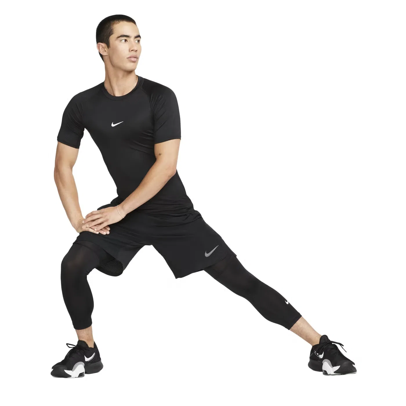Футболка с принтом Pro Dri-FIT Nike, черный — фото 3