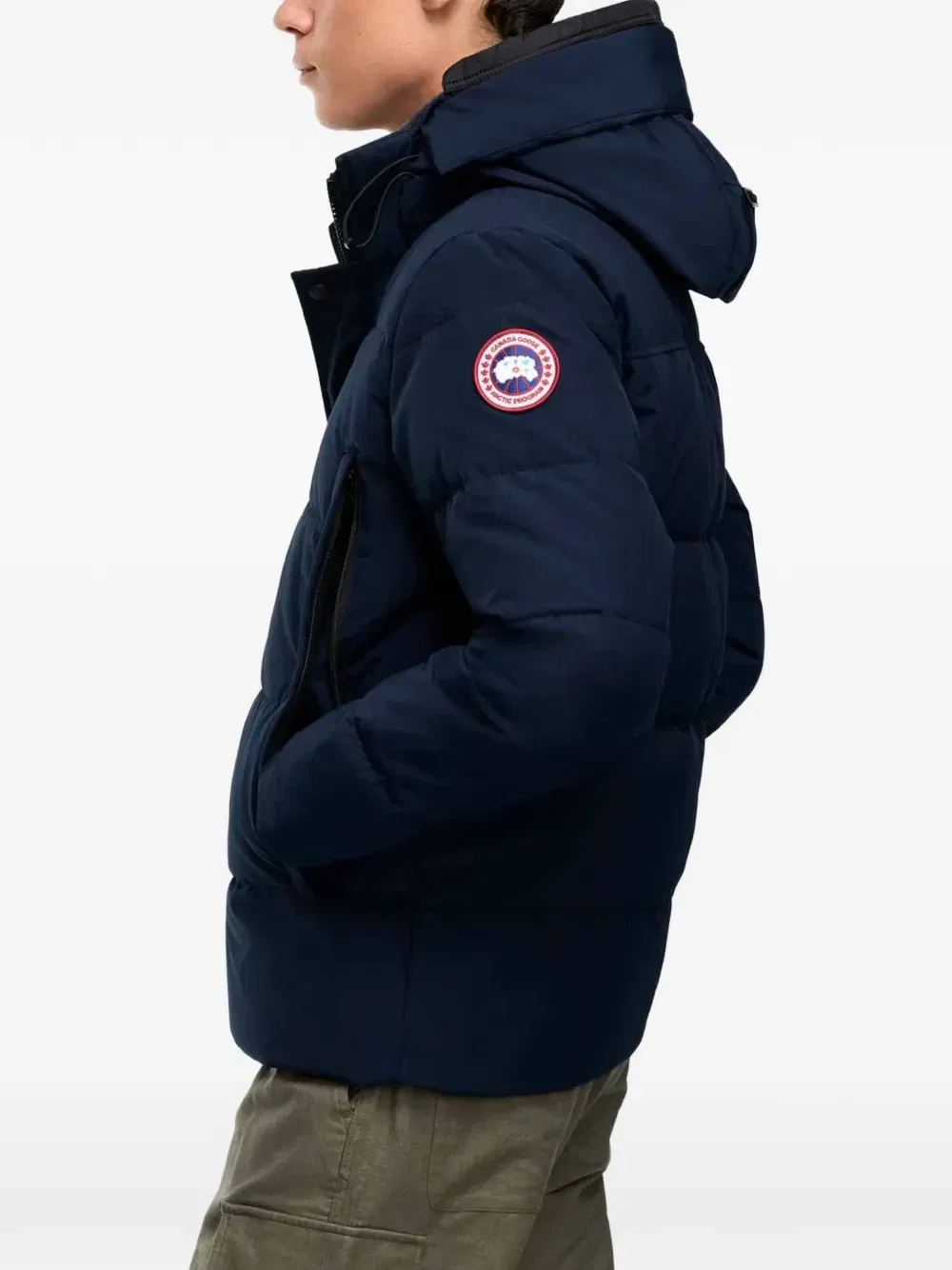 Стеганая куртка с капюшоном Wyndham Canada Goose, синий — фото 4
