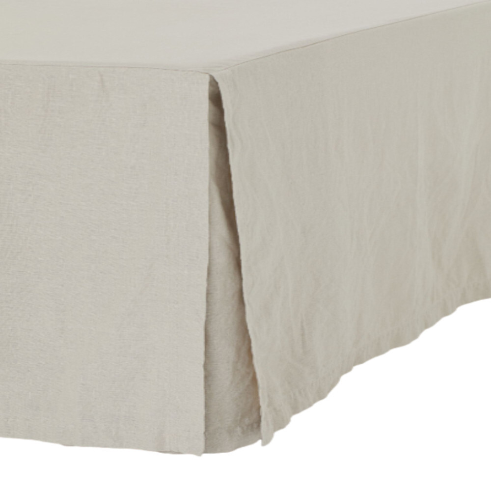 

Подзор для кровати из хлопка H&M Home Linen-blend, светло-бежевый