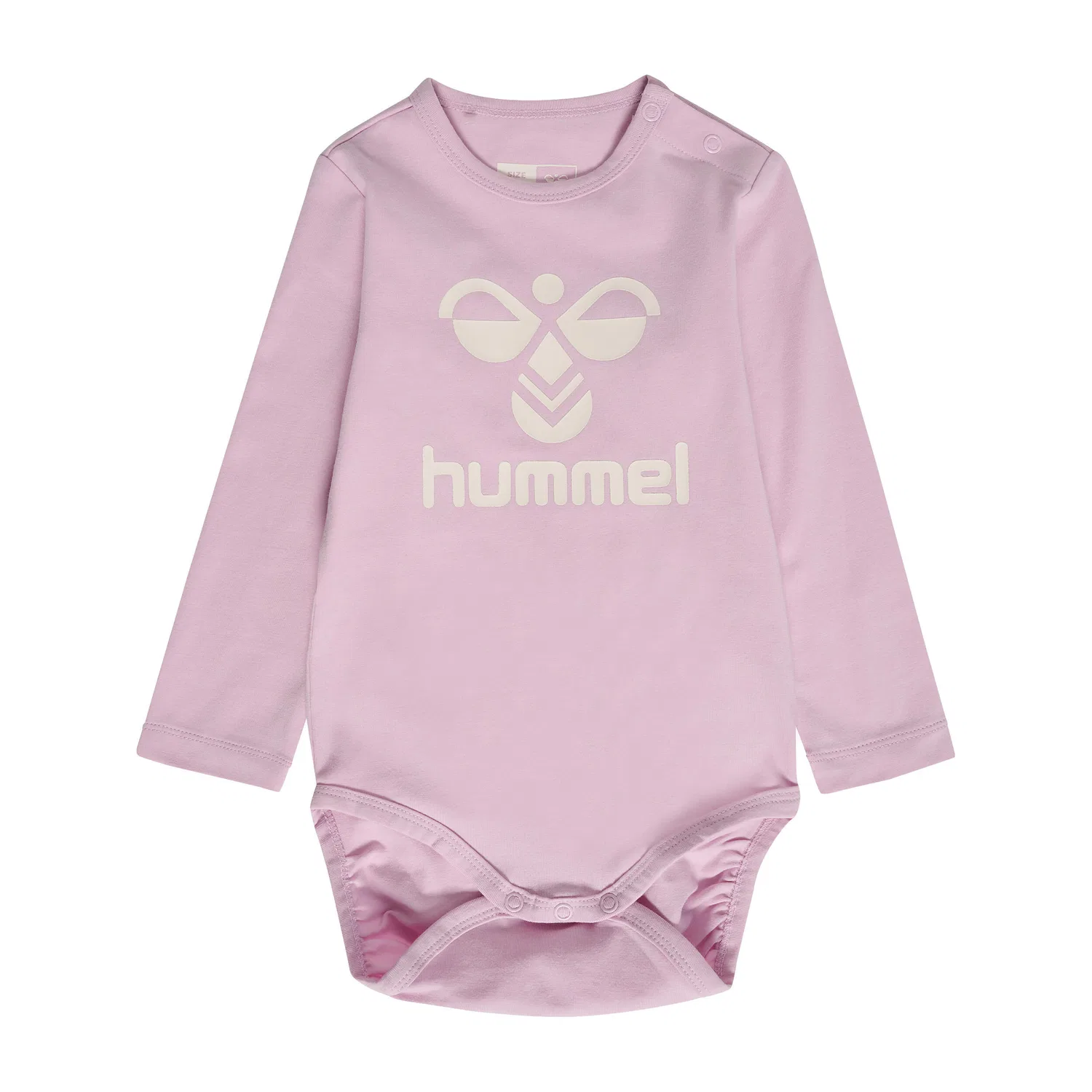 Детский боди с длинным рукавом для девочек Flips Hummel, Fliederrosa / Rosa
