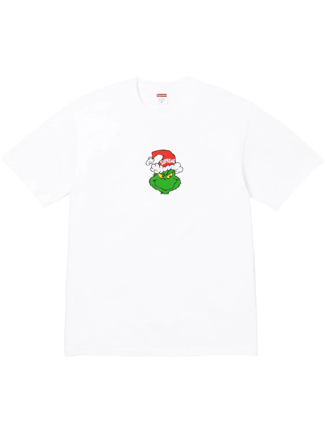 Supreme Футболка из 100% хлопка белого цвета