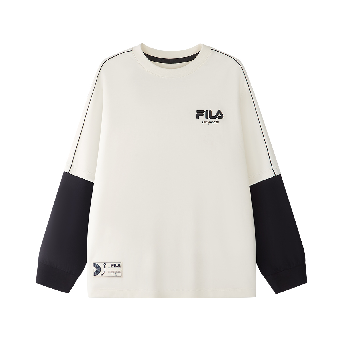 

FILA KIDS Детская белая блузка с длинным рукавом в цвете pear blossom