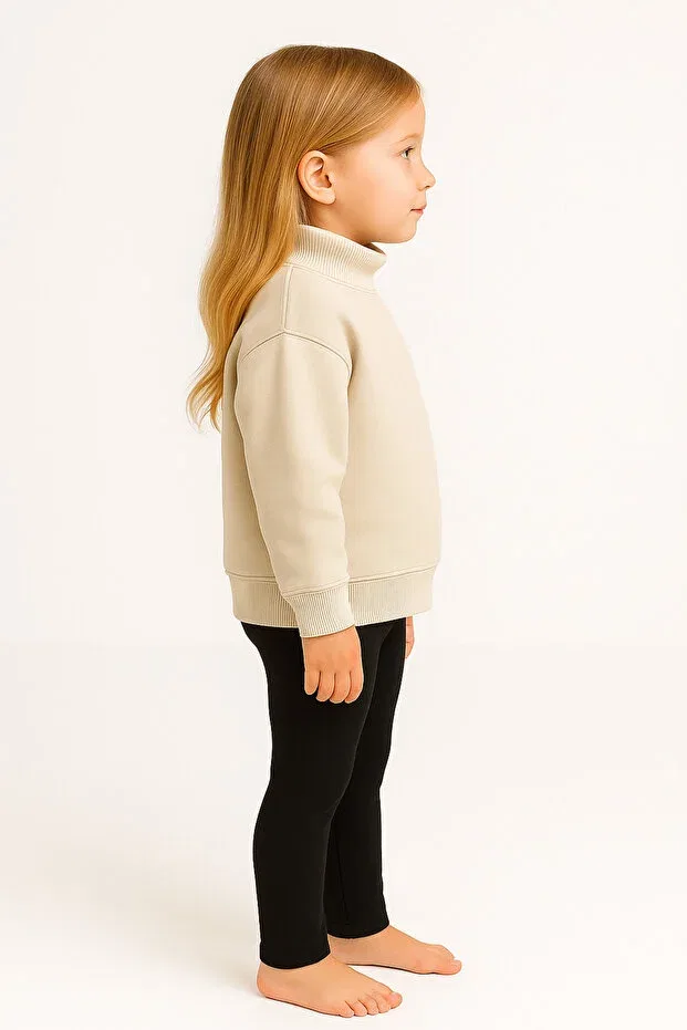 Детские леггинсы для девочек хлопковые Motebarn Wear, Black — фото 3