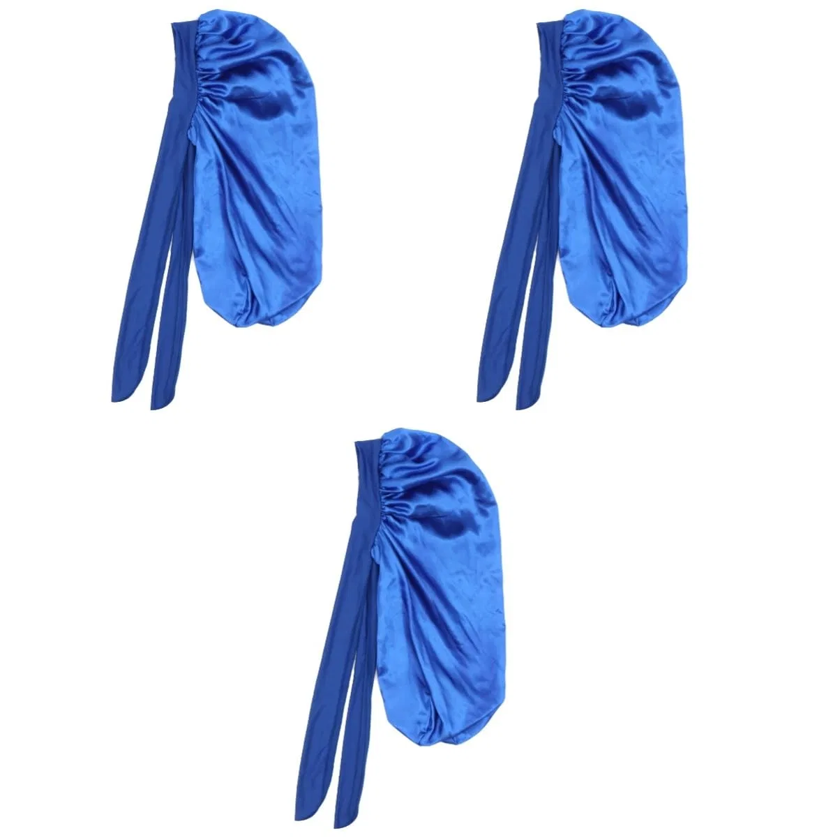 Шапочка для душа из сатина, FOMIYES, 3 шт, 70x32 см, Royal blue