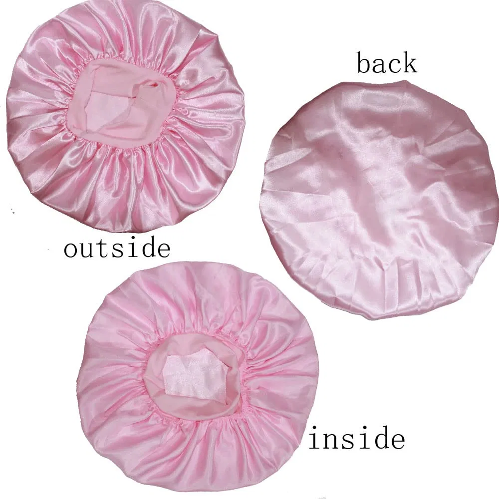 Шапочка для душа Satin Bonnet, VEYRNEIC, 1 шт, 36 см, Pink — фото 4