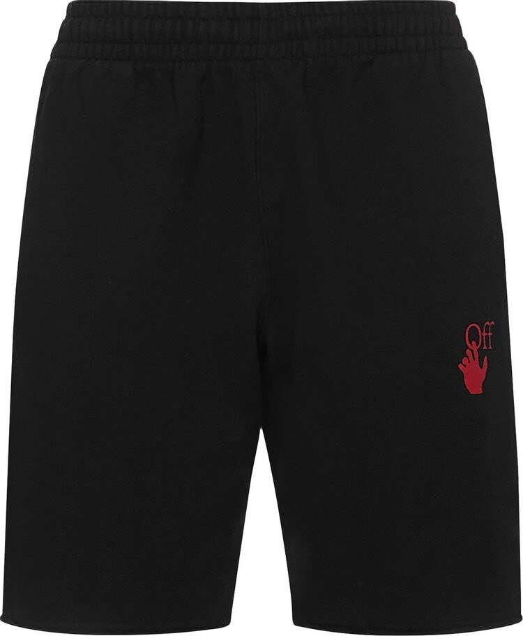 

Спортивные шорты Off-White Starred Arrow Sweatshorts 'Black/Red', черный