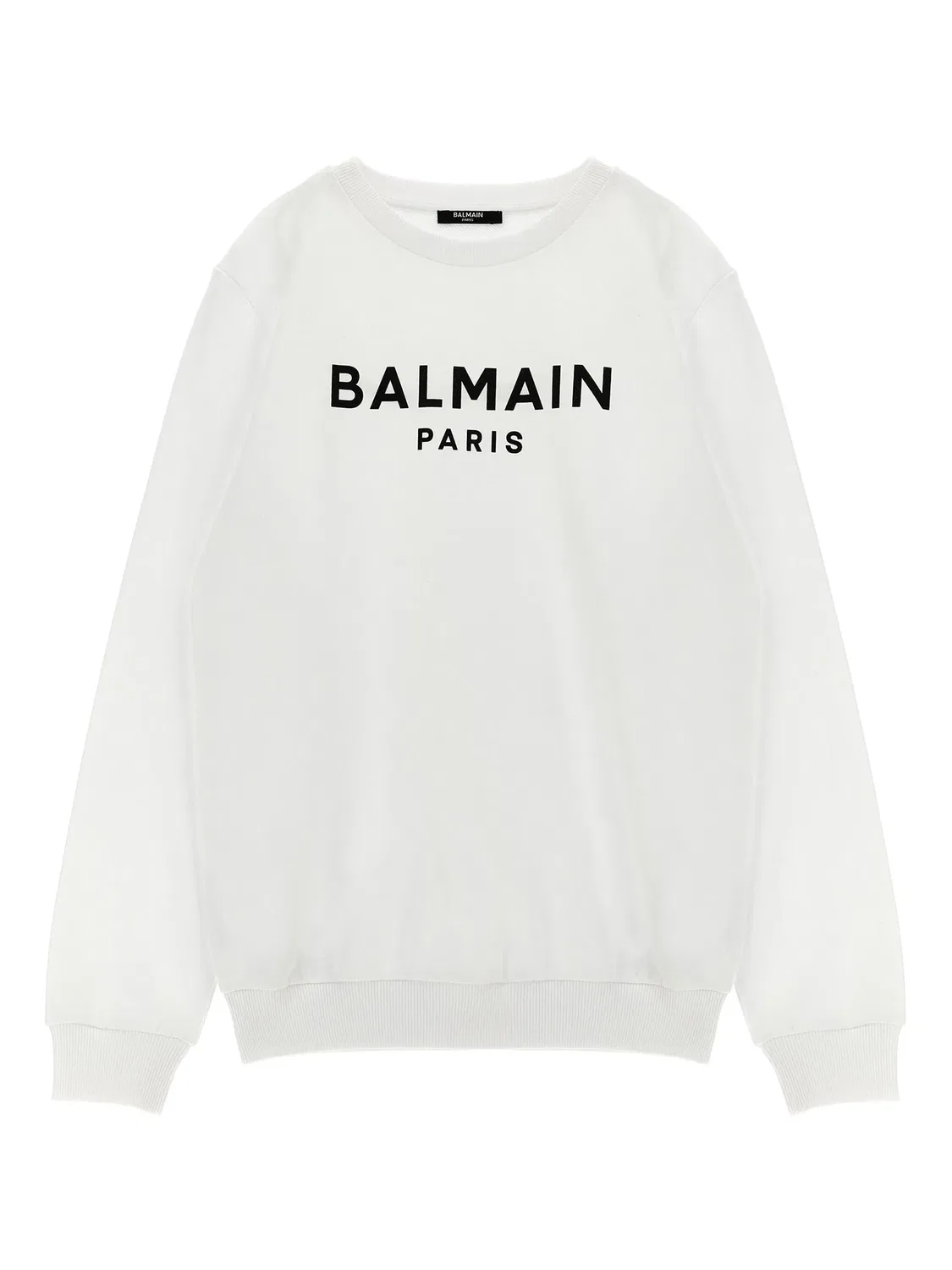 Balmain Свитшот с принтом логотипа белый