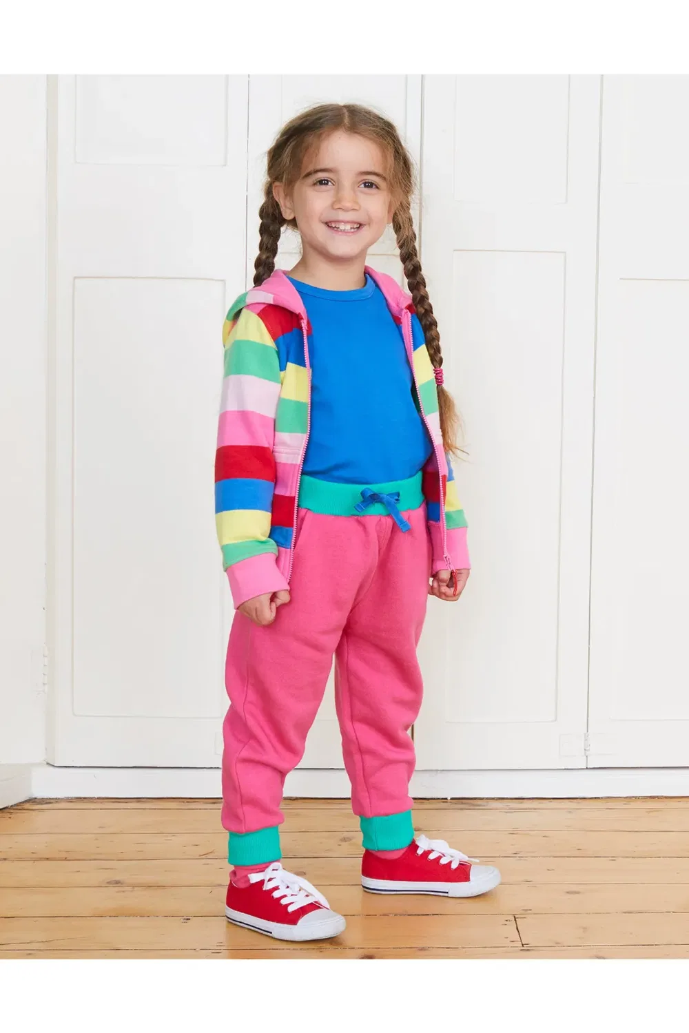 Детские джоггеры Plain Joggers Toby Tiger, Pink — фото 3