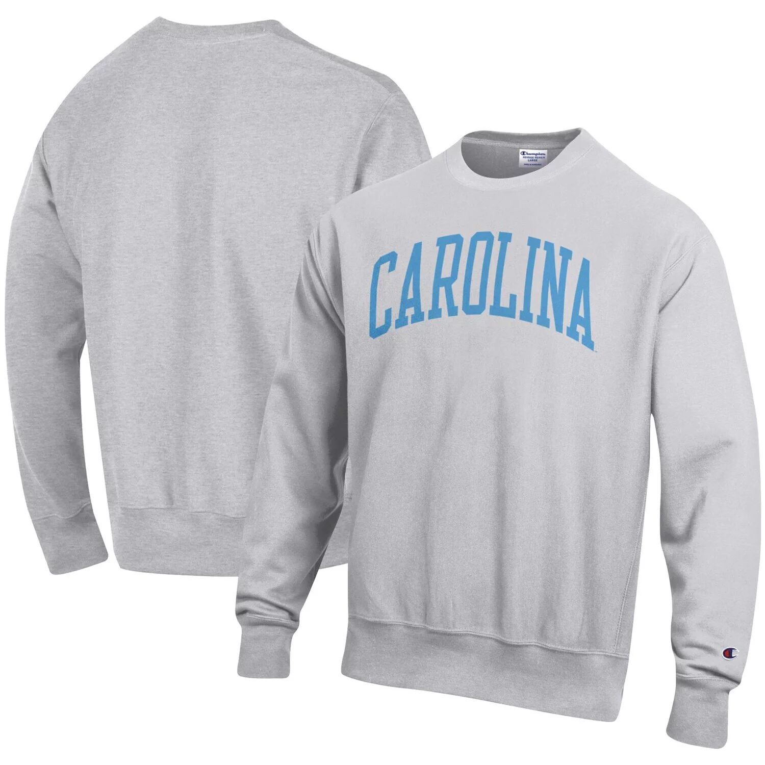 

Мужской пуловер с обратным переплетением и аркой на каблуках North Carolina Tar Heathered Grey Champion