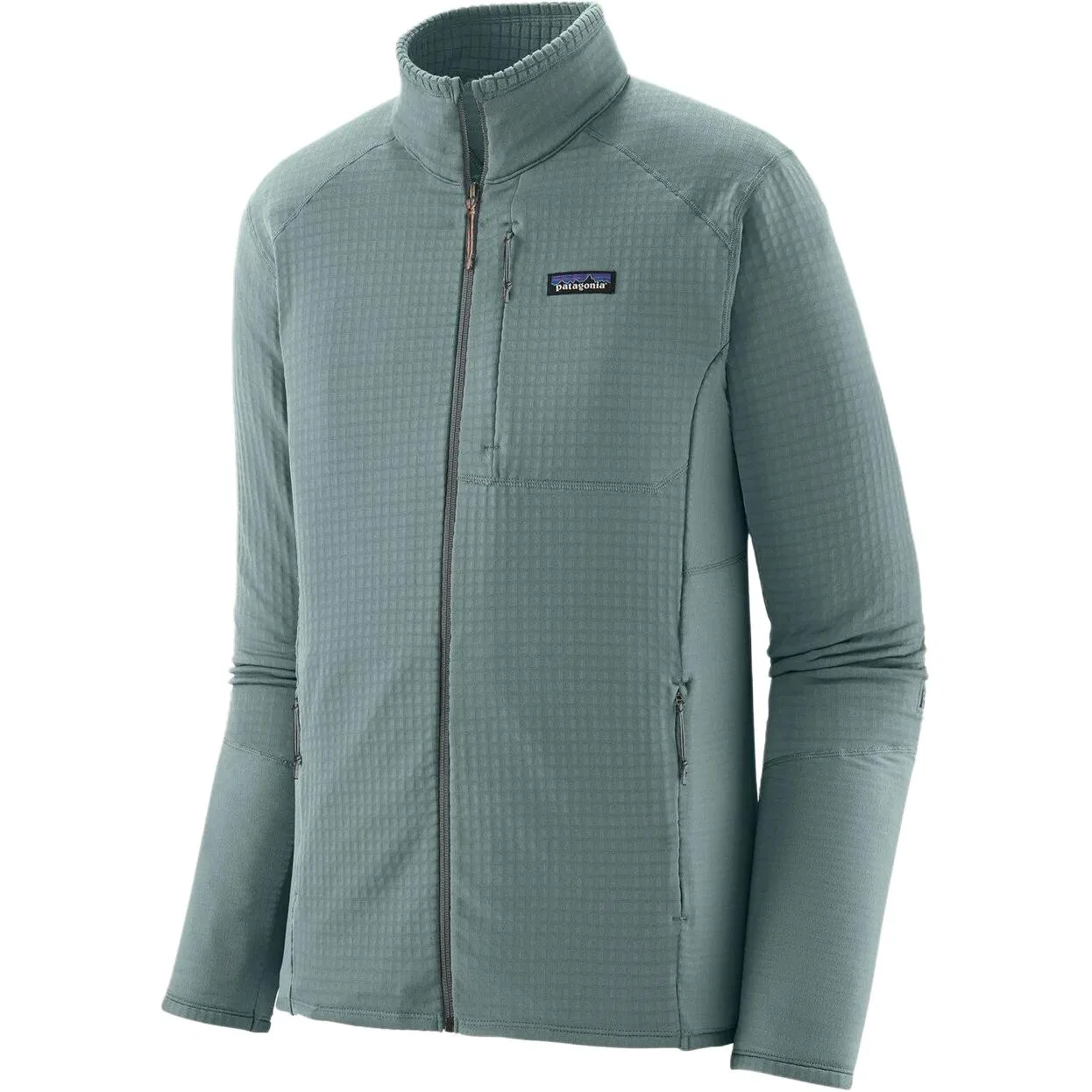 Мужская флисовая куртка с длинным рукавом Patagonia R1, Sage Blue/BLSG