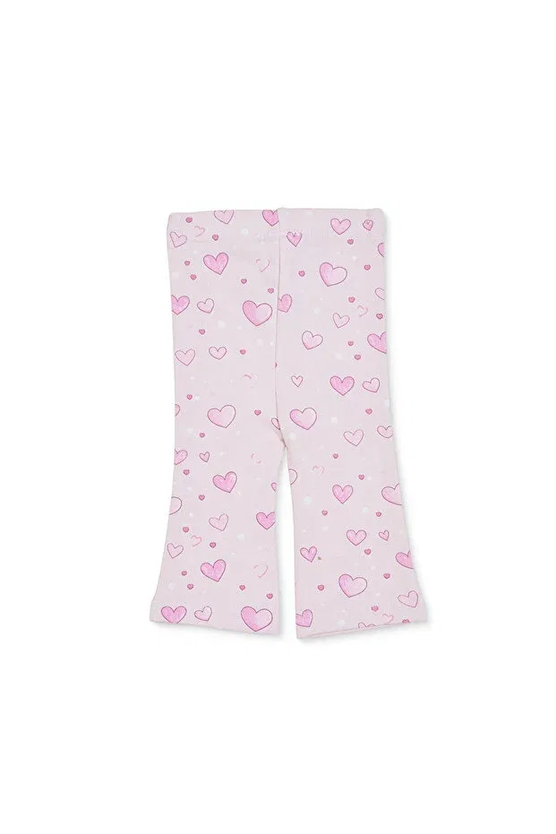Детские леггинсы для девочек с принтом Hellobaby Ebebek Hello Baby, Pink Printed
