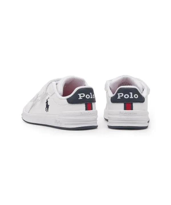 Кроссовки детские Heritage Court с кожаными вставками, Polo Ralph Lauren Children, мульти — фото 4