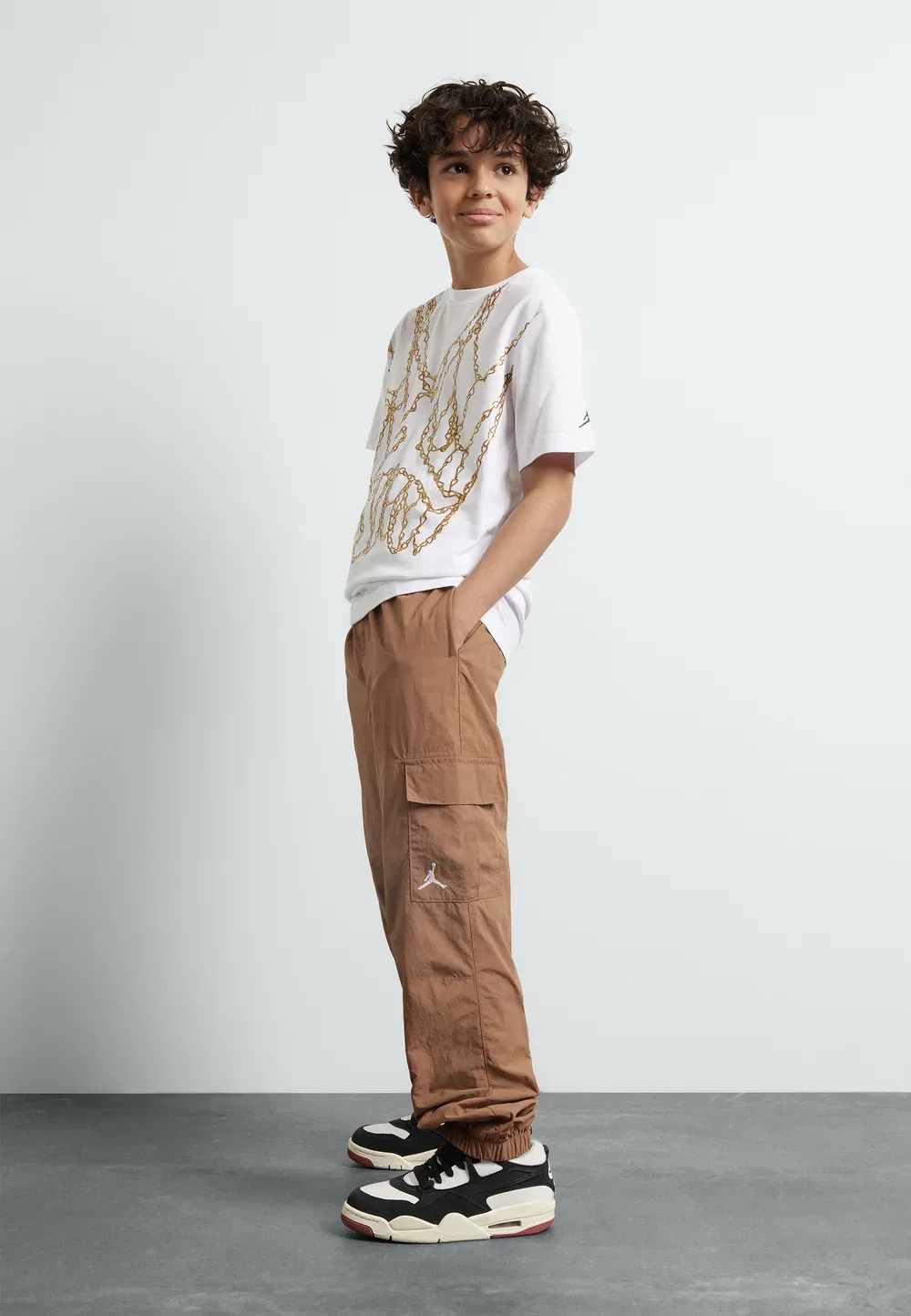 Футболка унисекс с принтом от Brand Chain Crew Jordan, White — фото 2